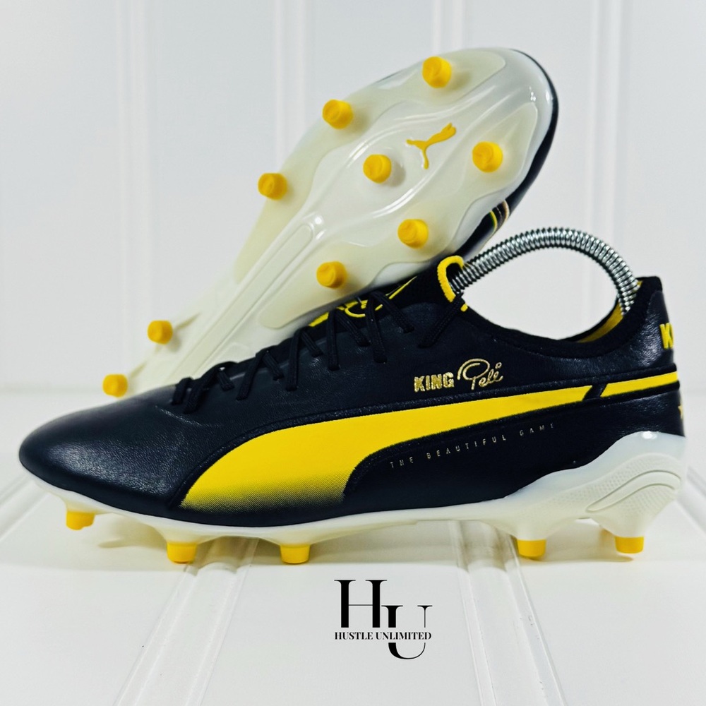 Puma King Ultimate Pele FG AG ‘Legend Pack’ Black Gold Soccer Cleats Men’s 8